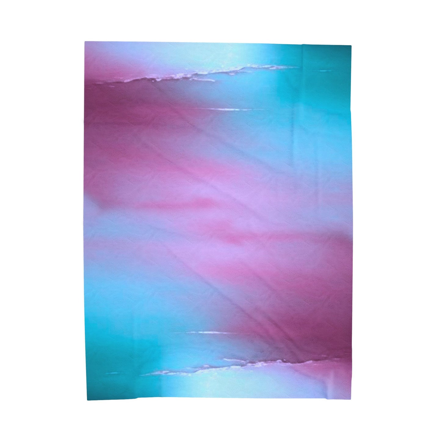 Wine Sea Blue Fog Velveteen Plush Blanket, 60" x 80"