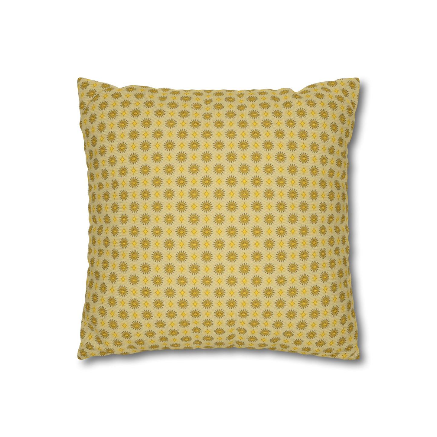 Lemongrass Star-crossed Bodies Spun Polyester Square Pillowcase, 14" x 14"