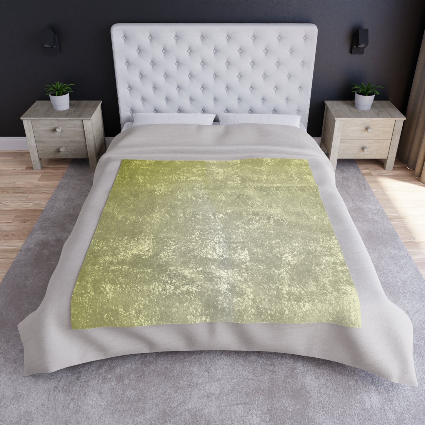 Lemon Fade 50" x 60" Crushed Velvet Blanket