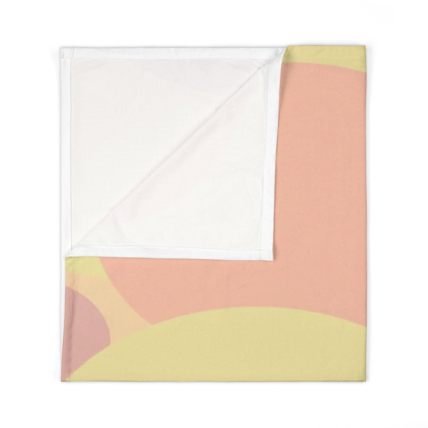 Pastel Hot Peach Patches Baby Swaddle 30″×40″ Blanket