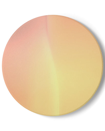 Hot Peach Fade 4" x 4" Round Ceramic Coaster