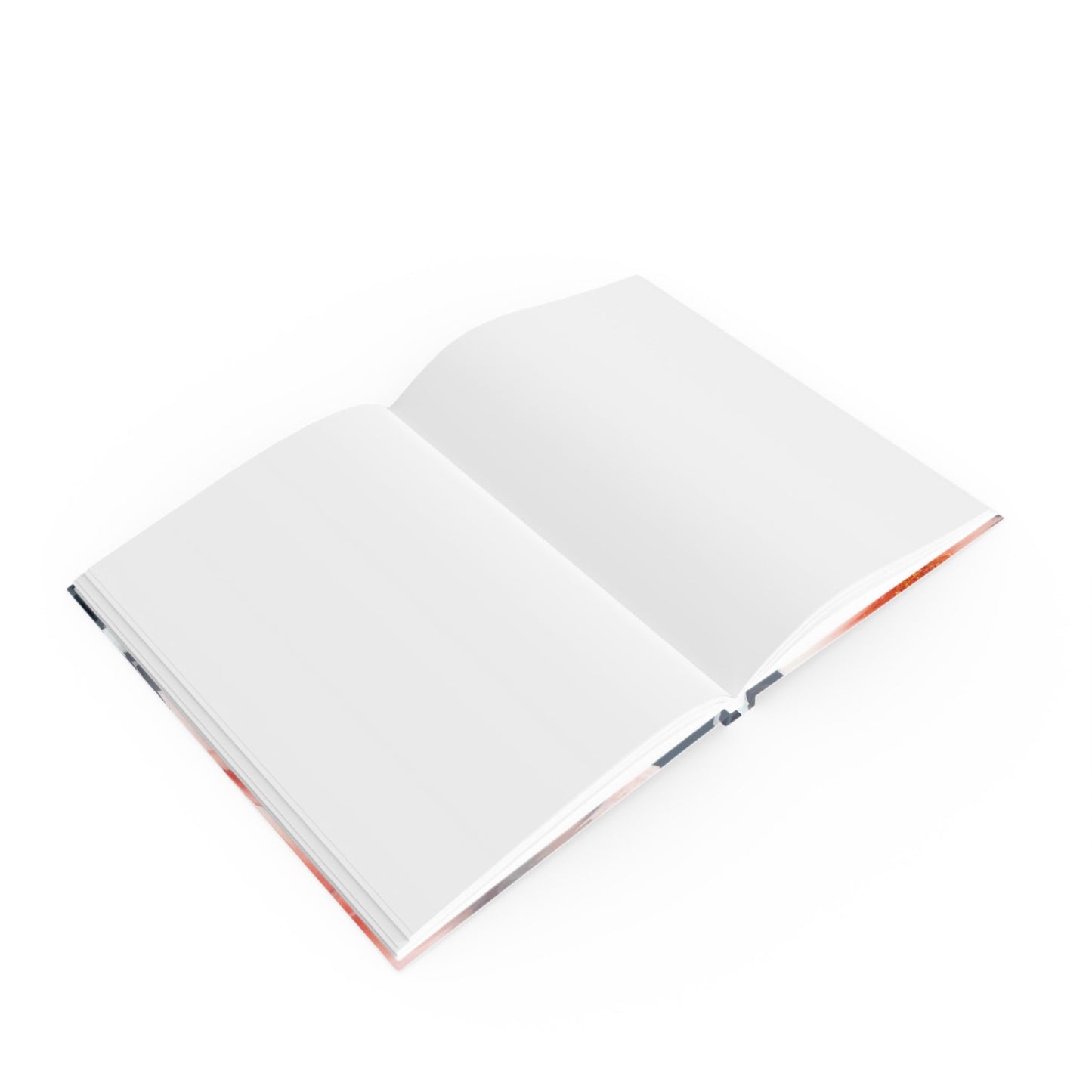 Red Blossom Floral Bunch Hard Backed Journal with 128 blank pages, 5.2" x 7.4"