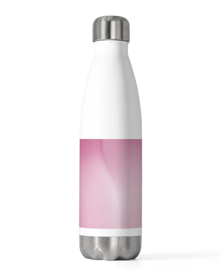 Pink Blush Fade 20oz Insulated White Water Bottle