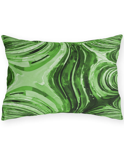 Uzi Spiral Mint Pastel 20" x 14" Outdoor Pillow