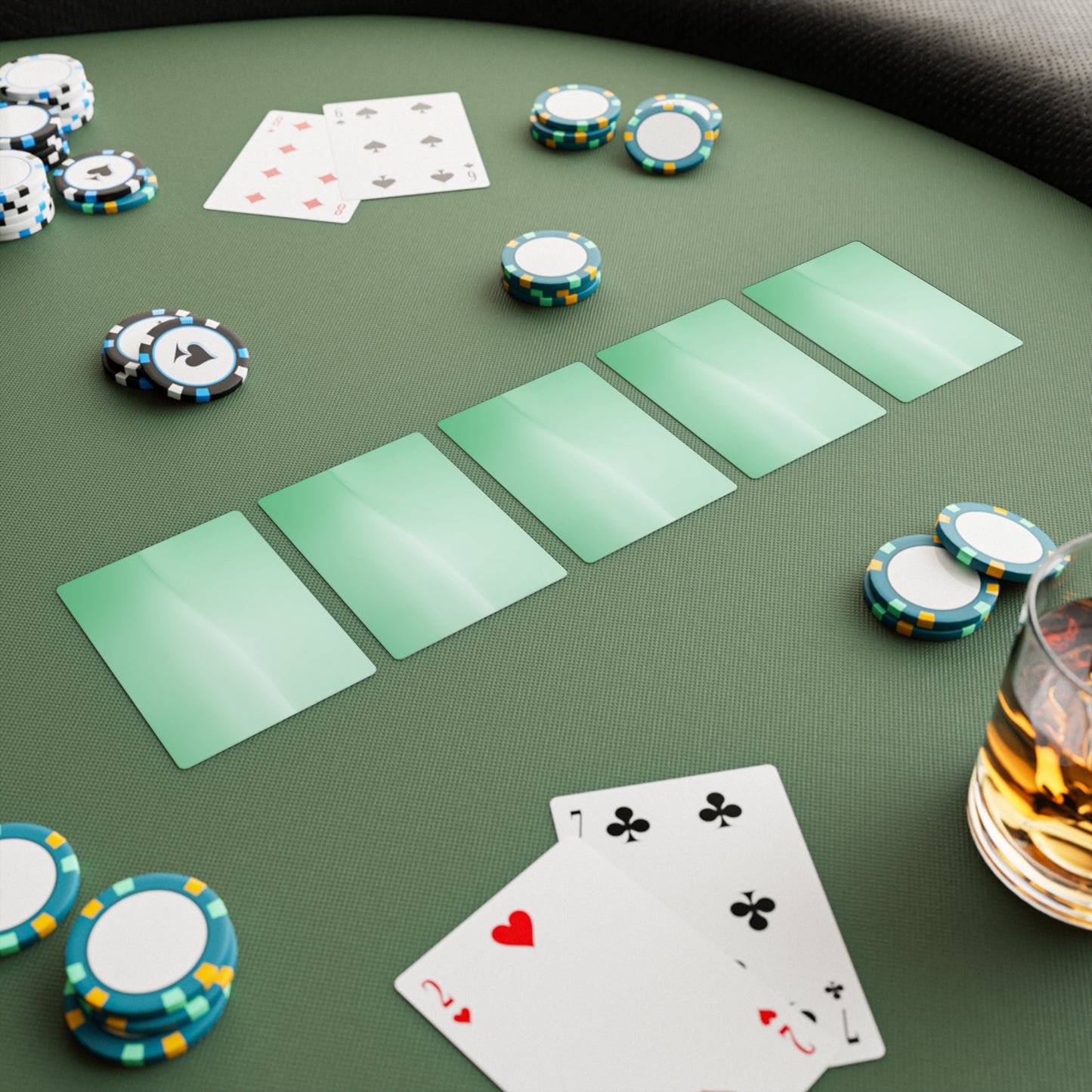 Mint Fade Poker Cards