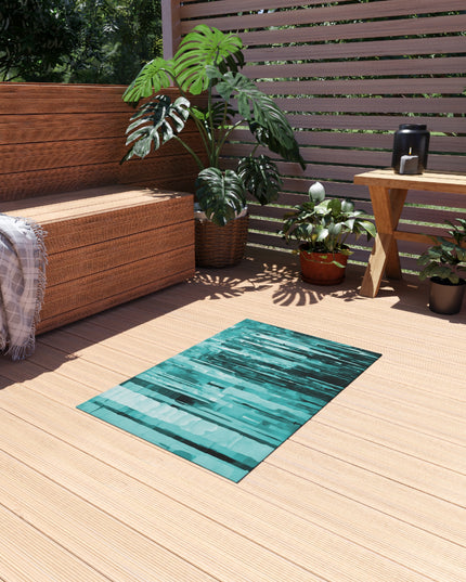 Striped Tif Outdoor Rug, 24" x 36"