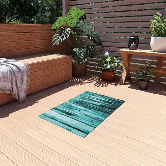 Striped Tif Outdoor Rug, 24" x 36"