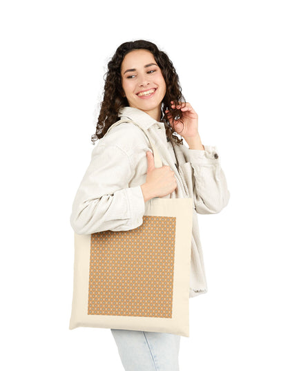 Tan Sunset Star-crossed Bodies Cotton Canvas Tote Bag
