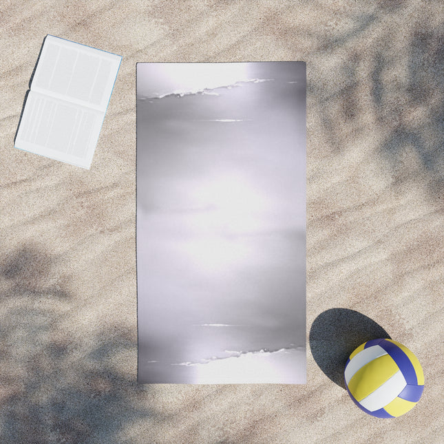 Sephia Sea Dark Fog Beach Towel, 24" x 44"