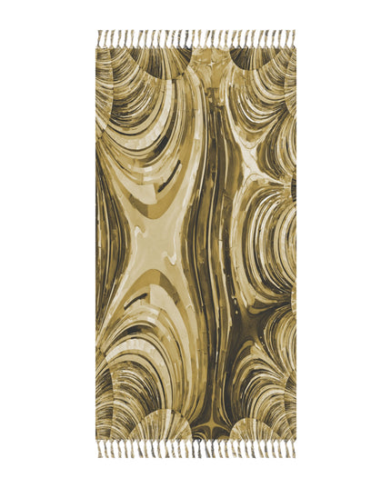Uzi Spiral Light Brown 38" × 81" Boho Beach Cloth
