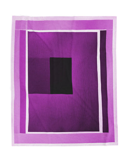 Magenta Shadow Velveteen Plush Blanket, 50" x 60"