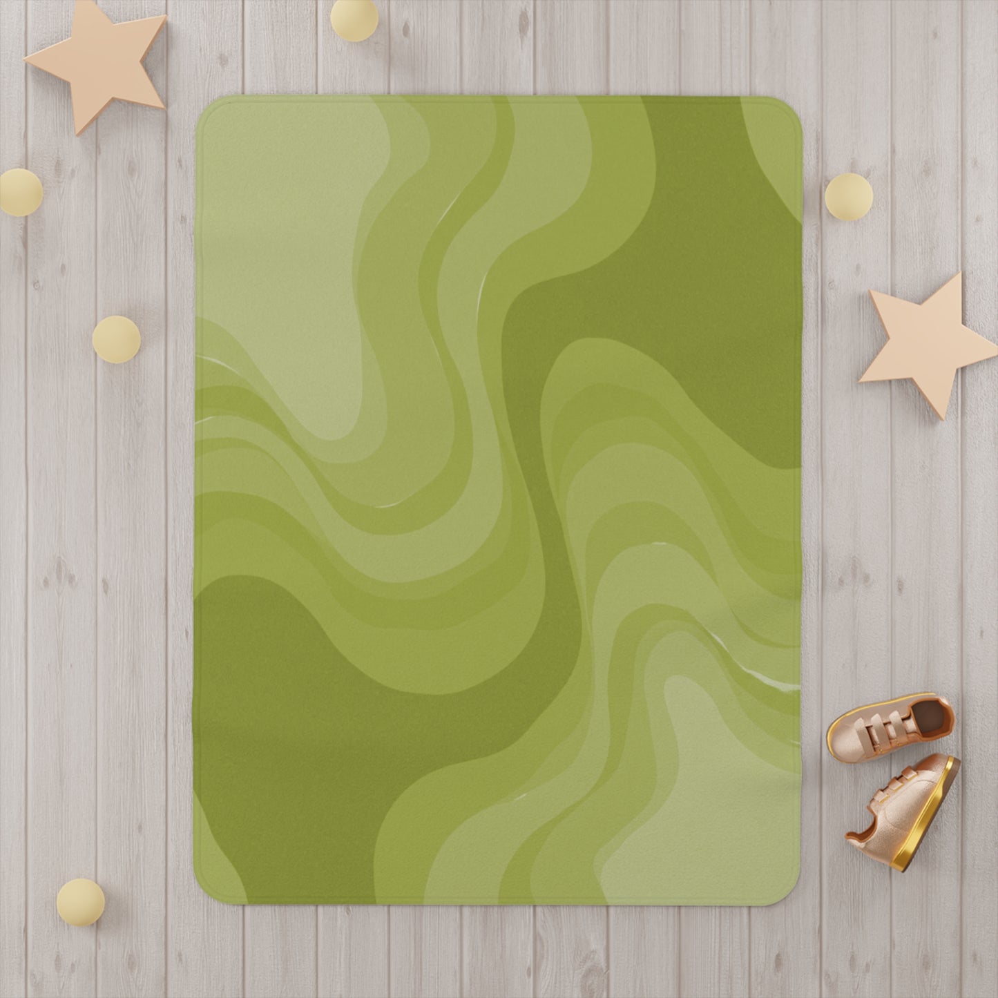 Lemon Wavey Toddler Blanket, 30" x 40"
