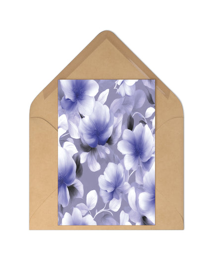 Indigo Blossom Floral Bunch Postcards (7 pcs)