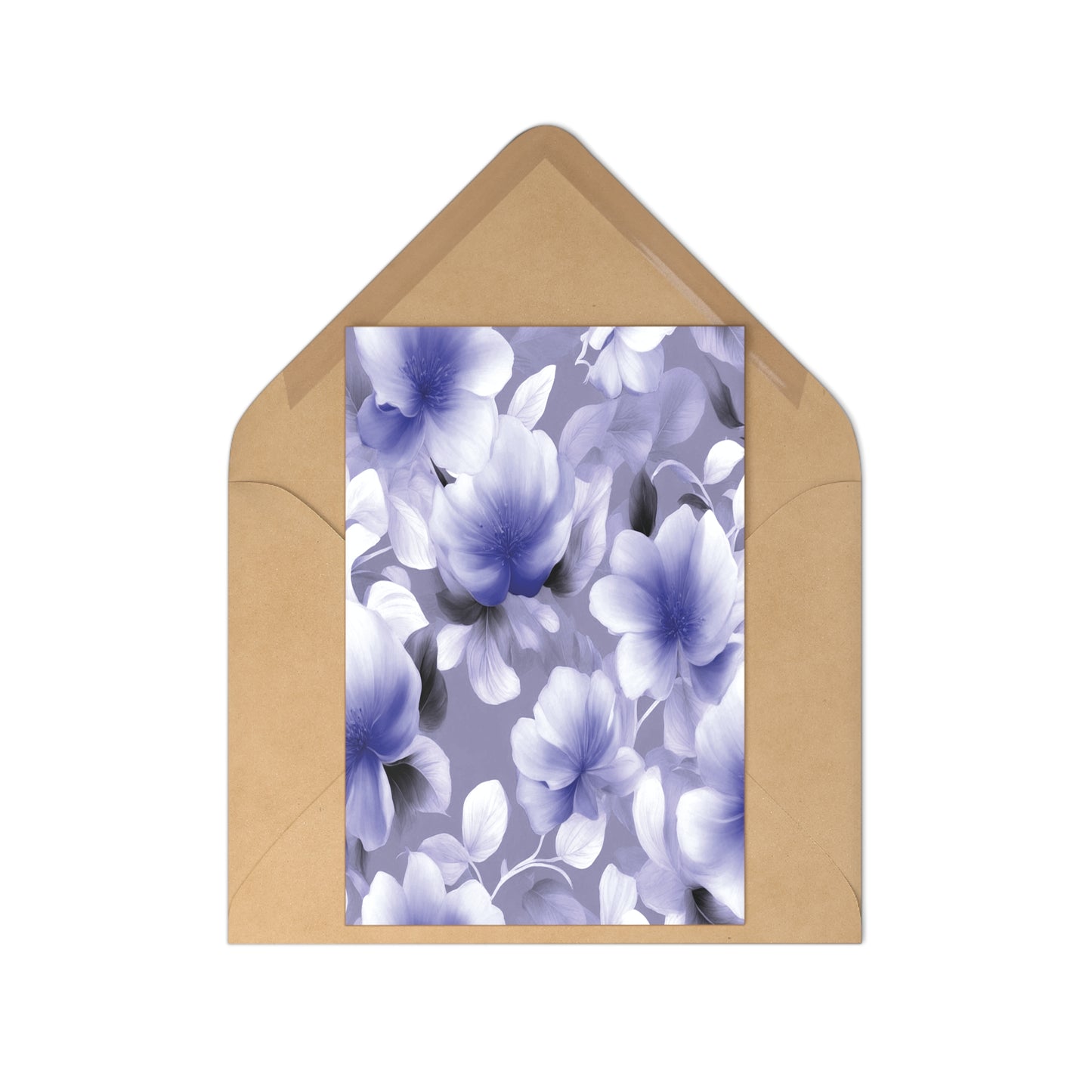 Indigo Blossom Floral Bunch Postcards (7 pcs)