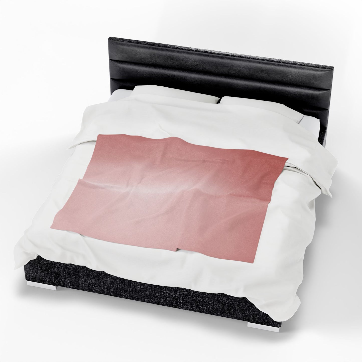 Rose Red Fade Velveteen Plush Blanket, 50" x 60"