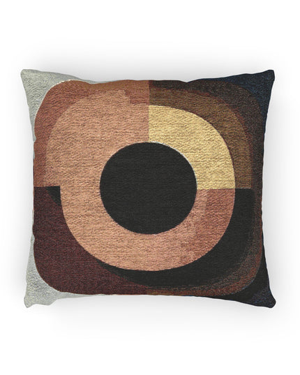 Orange Eyepiece Woven Pillow, 17" x 18"