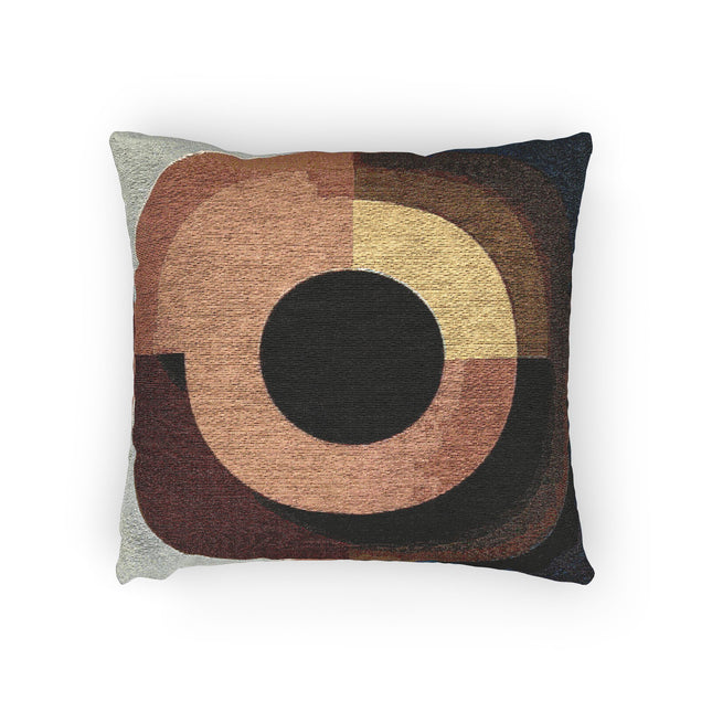 Orange Eyepiece Woven Pillow, 17" x 18"