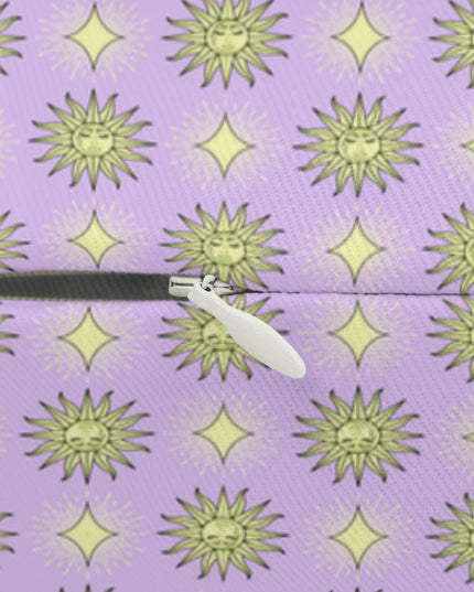 Magenta Star-crossed Bodies Spun Polyester Lumbar Pillow, 20" x 14"