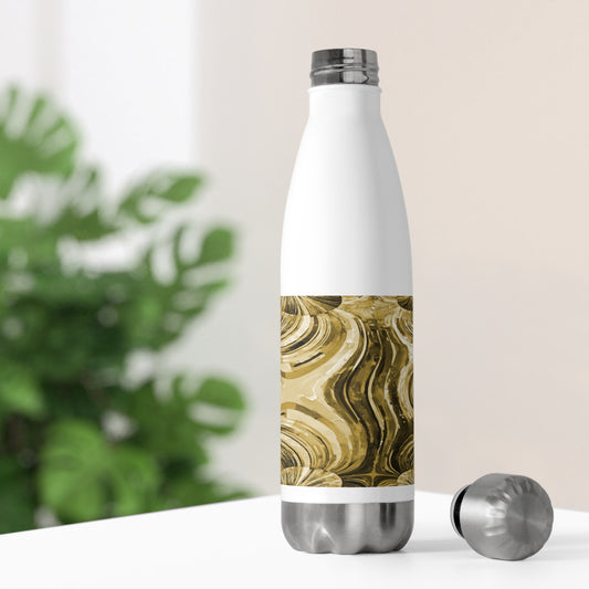 Uzi Spiral Light Brown 20oz Insulated Water Bottle