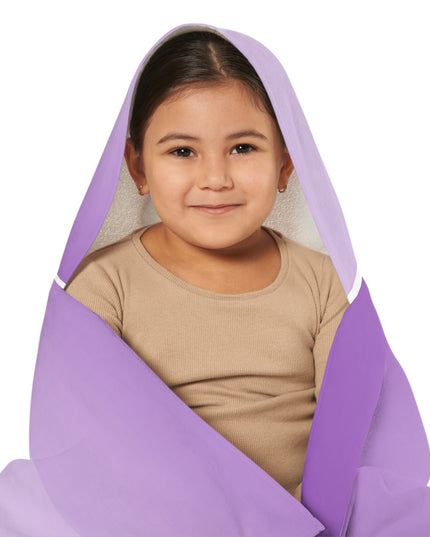 Soft Lavender Fade Youth Hooded Towel, 24" x 48"