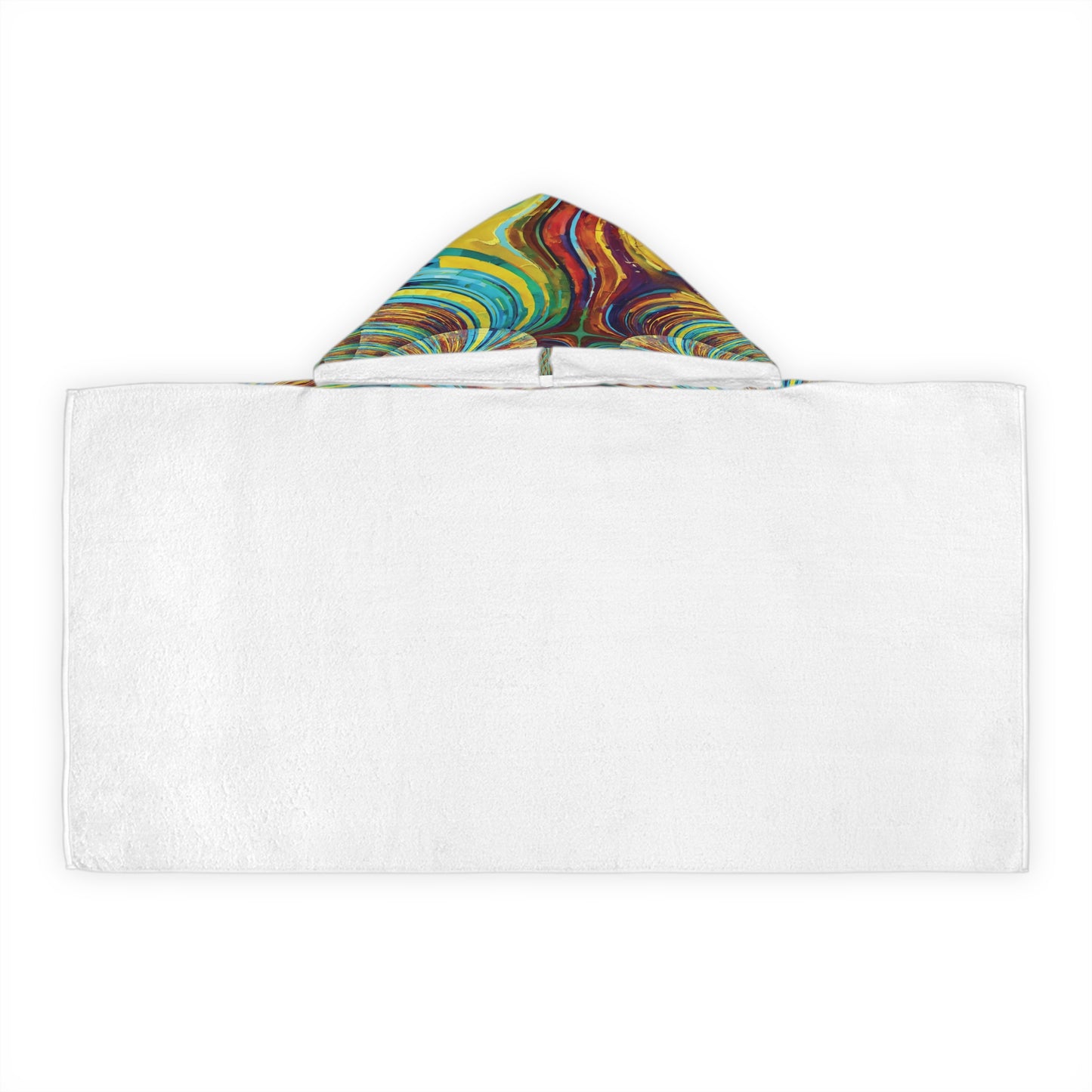 Uzi Spiral Alpha Green Youth Hooded Towel, 24" x 48"
