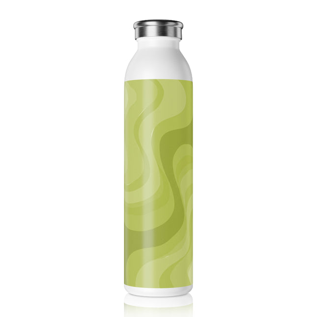 Lemon Wavey Slim Water Bottle, 20 oz White