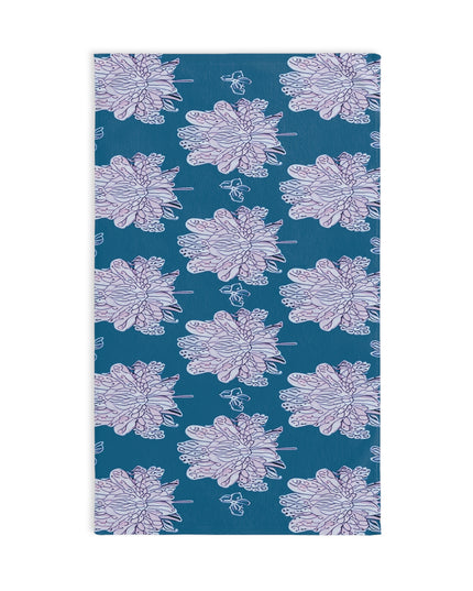 Lavender Floral Butterflies Hand Towel, 16" x 28"