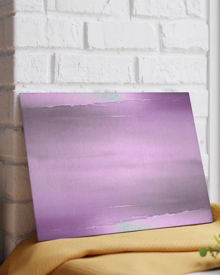 Dark Pink Sea Amethyst Fog 8" x 11" Glass Cutting Board