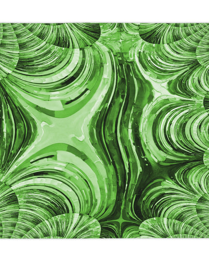 Uzi Spiral Mint Pastel Tablecloth, 55" x 55"