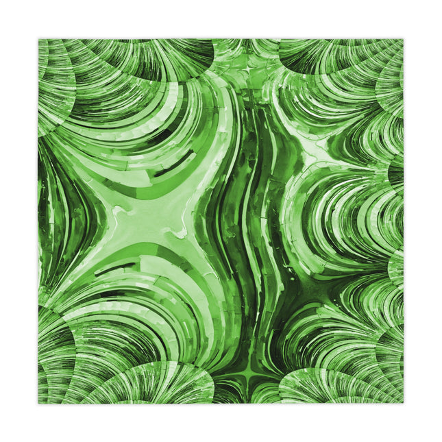 Uzi Spiral Mint Pastel Tablecloth, 55" x 55"