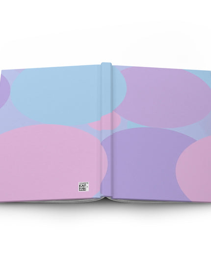 Pastel Purple and Mauve Patches 5.75" x 8" Hardcover Journal Matte with 150 lined pages