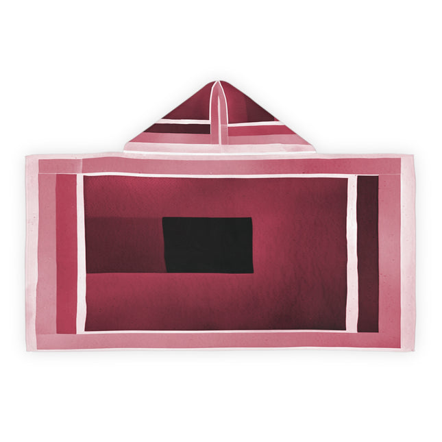 Red Shadow Youth Hooded Towel, 24" x 48"