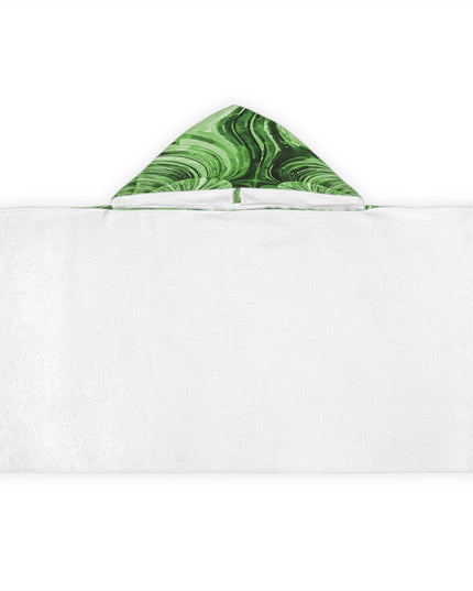 Uzi Spiral Mint Pastel Youth Hooded Towel, 24" x 48"