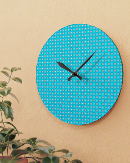 Tif Green Star-crossed Bodies Acrylic Wall Clock, Round or Square, 10.75" x 10.75"