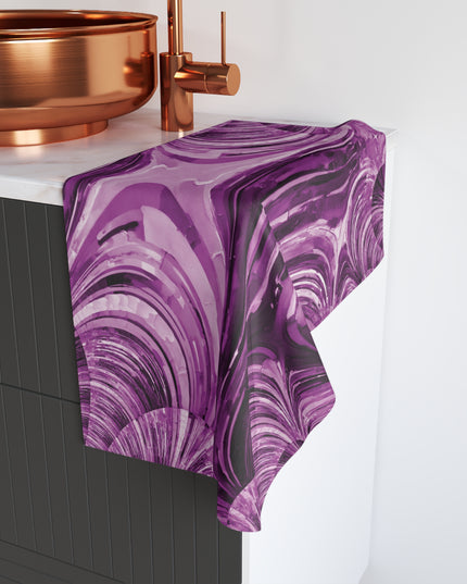 Uzi Spiral Powder Lavender Hand Towel, 16" x 28"