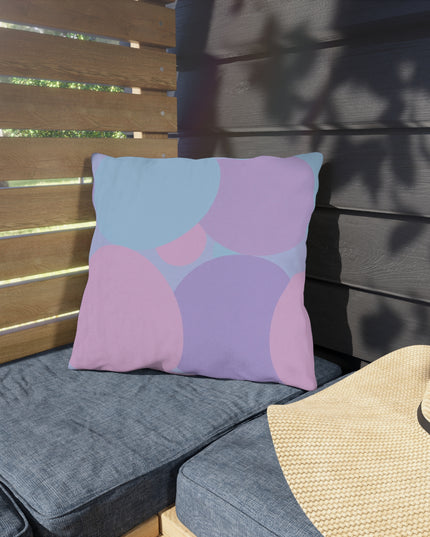 Pastel Purple and Mauve Patches 16" x 16" Outdoor Pillows