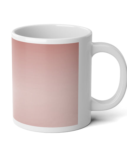 Rose Red Fade 20 oz White Glossy Jumbo Mug