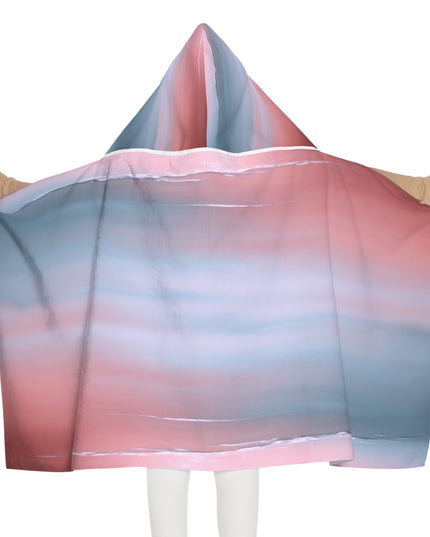 Gray Sea Pink Fog Youth Hooded Towel, 24" x 48"