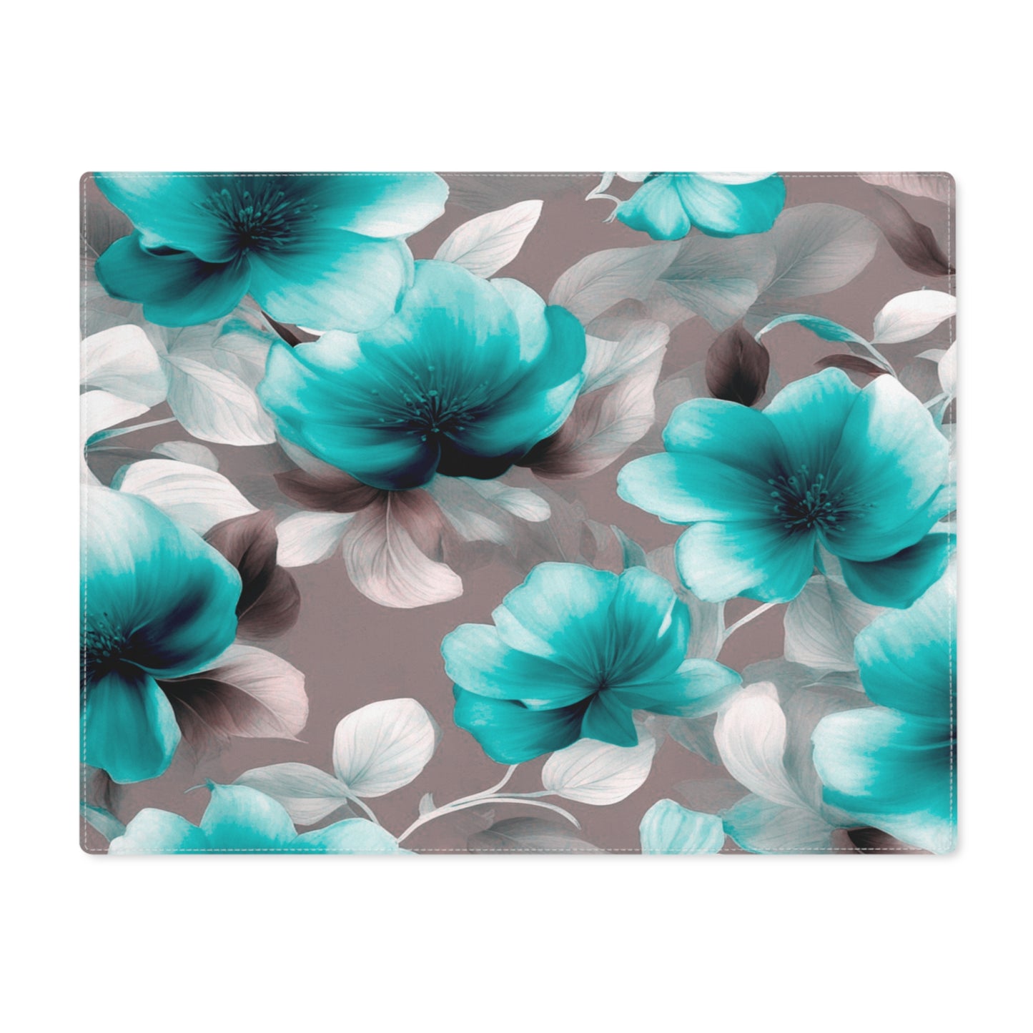 Tif Green Gray Floral Bunch Placemat, 1 pc