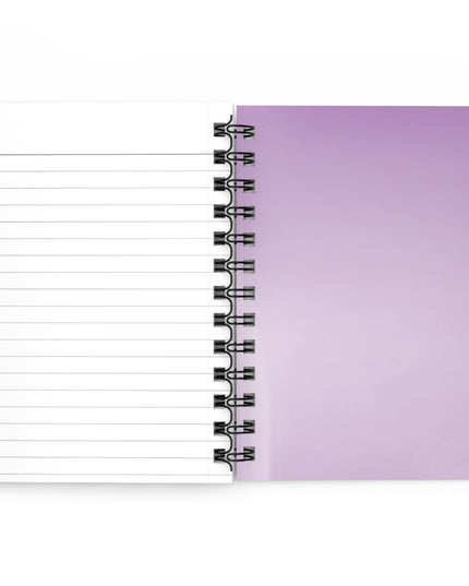 Soft Lavender Fade Spiral Bound Journal, 5" x 7" 150 pages