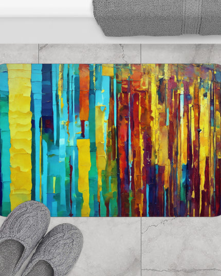 Striped Alpha 34" x 21" Bath Mat