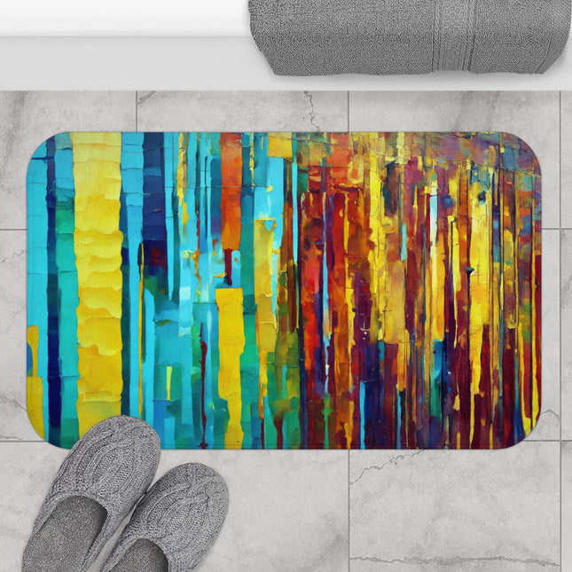 Striped Alpha 34" x 21" Bath Mat