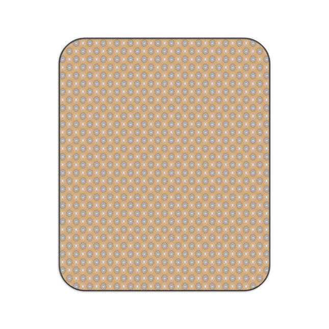 Tan Sunset Star-crossed Bodies Picnic Blanket, 61" × 51"