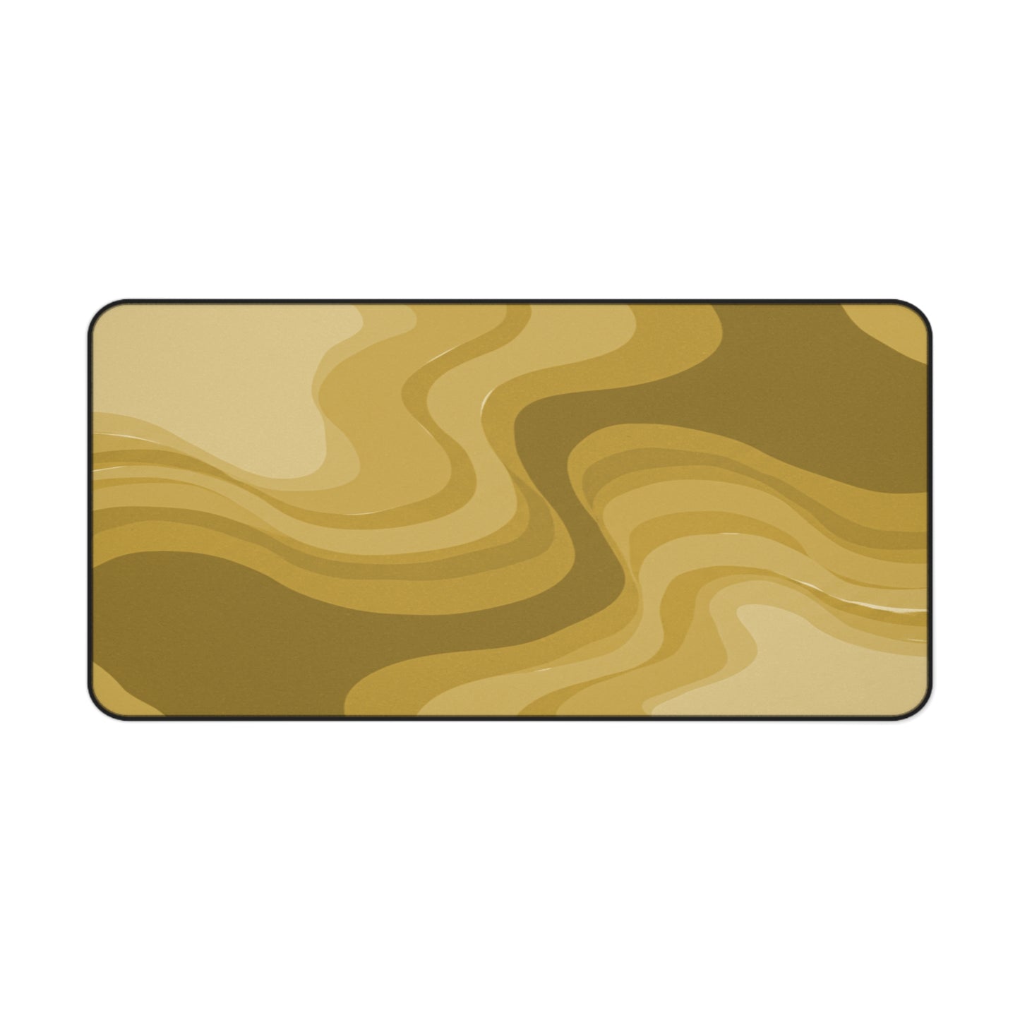 Brown Wavey 16" x 32" Desk Mat