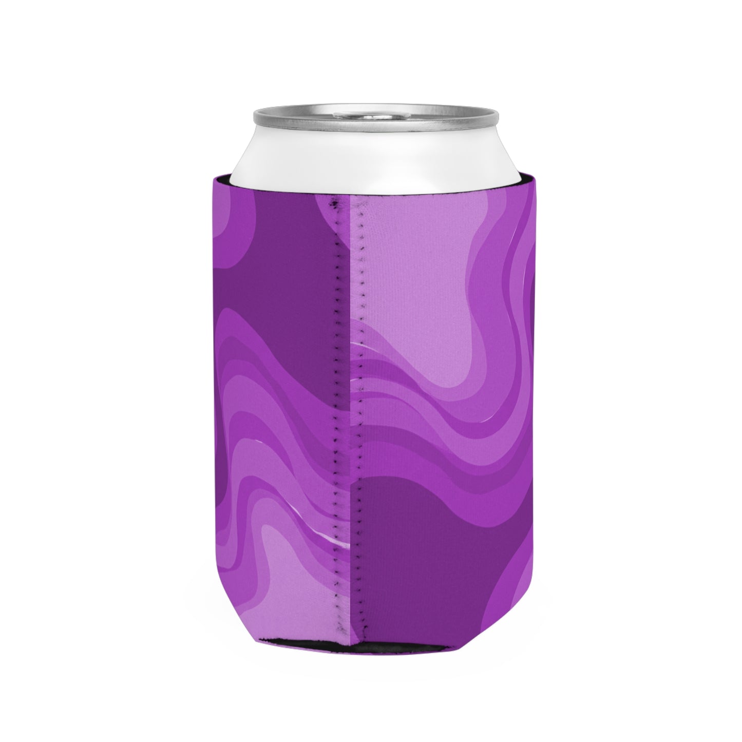 Wavey Purple Wavey 12 oz Can Cooler Sleeve
