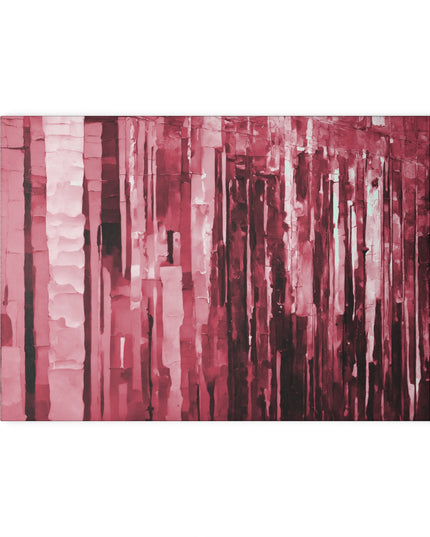 Striped Ruby 8" x 11" Glass Cutting Board