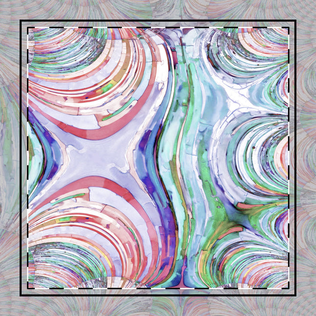 Uzi Spiral Pastels 10" x 10" Cotton Twill Napkin