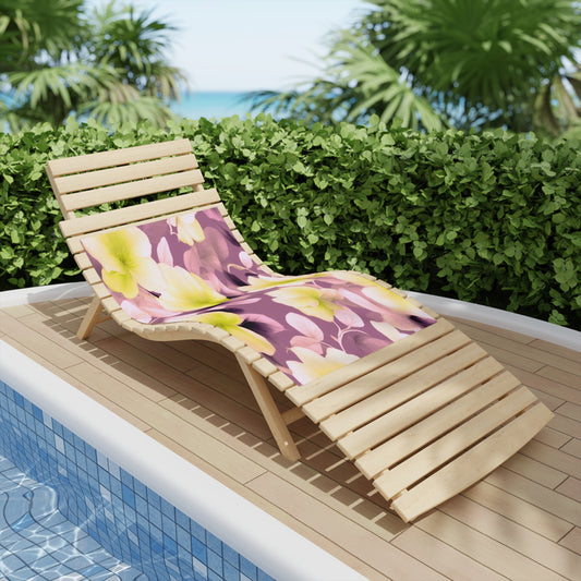 Lemon Blossom Floral Bunch Beach Towel, 24" x 44"
