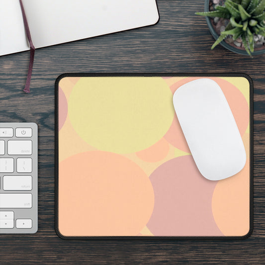 Pastel Hot Peach Patches 9" x 7" Gaming Mouse Pad