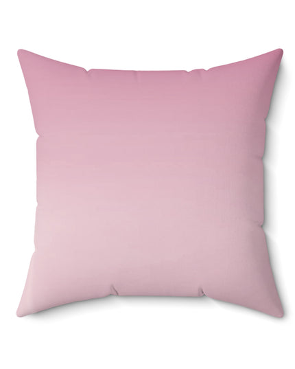 Pink Blush Fade 20" x 20" Faux Suede Square Pillow